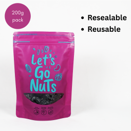 DRIED BLACK PLUMS 200G